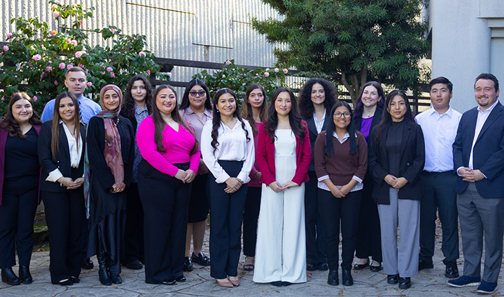 Maddy Institute executive director Blake Zante (far right) with students.